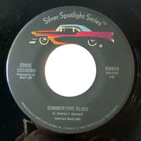 Eddie Cochran Summertime Blues Cut Across Shorty Vinyl 1986 Reissue Capitol - Picture 2 of 8